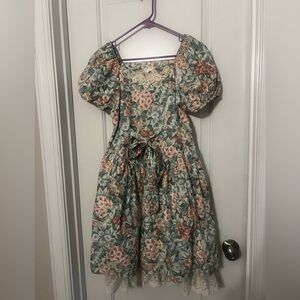 Vintage Bonnie Jean Puff Sleeve Dress | 14